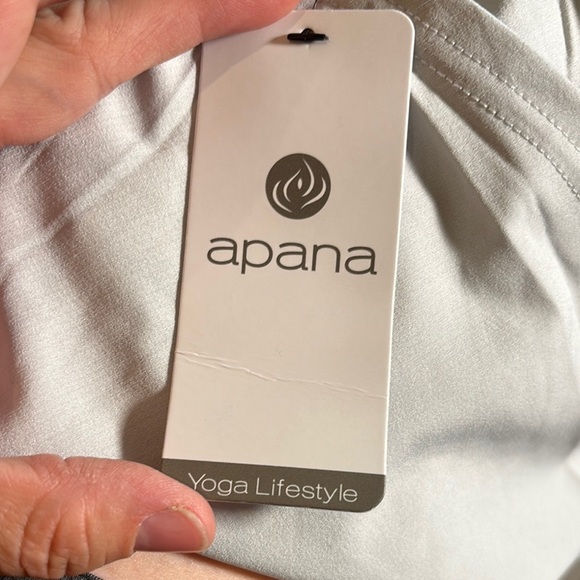 Apana Woman’s Light Gray Jogger Yoga Pants Size XL - Picture 4 of 6